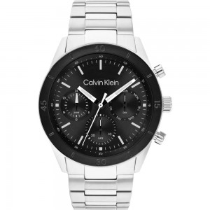 CALVIN KLEIN Ρολόι Performance Ασημί Ανοξείδωτο Ατσάλι 25200557 