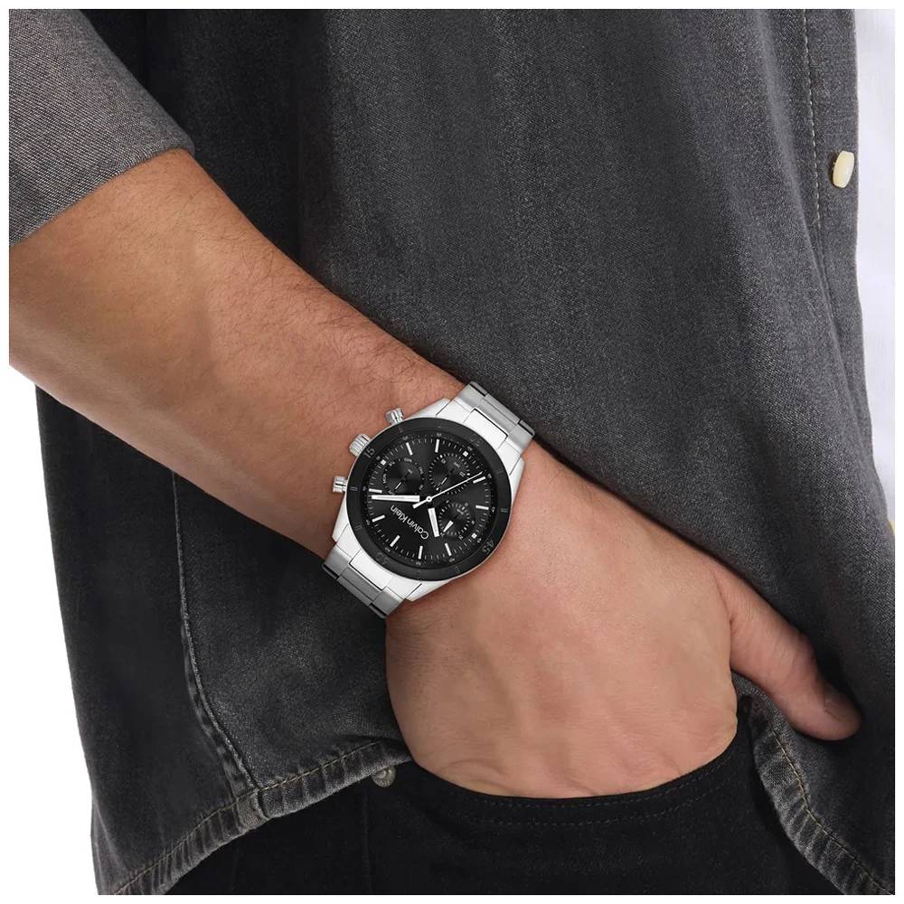 CALVIN KLEIN Ρολόι Performance Ασημί Ανοξείδωτο Ατσάλι 25200557 