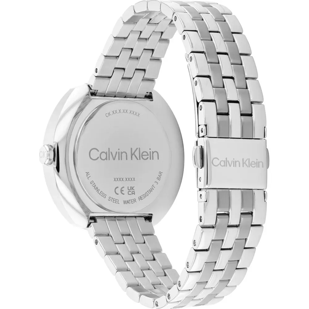 CALVIN KLEIN Shape Γυναικειο Ρολόι Ασημί Ανοξείδωτο Ατσάλι μπρασελέ 25200335