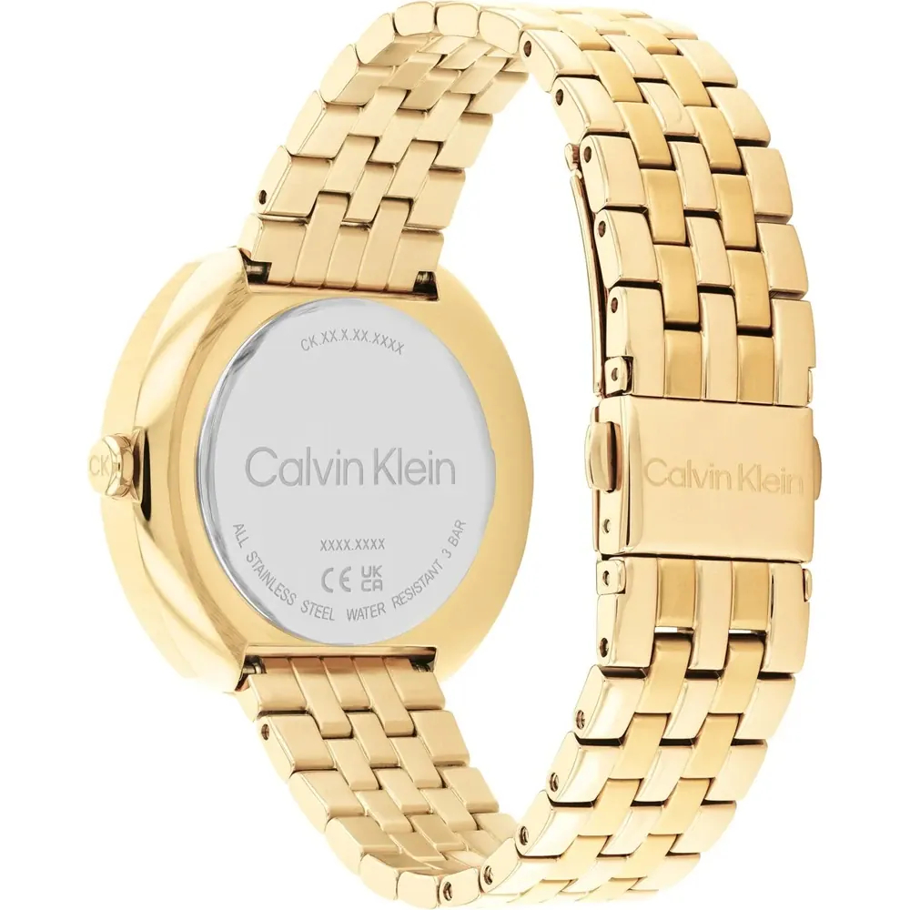 CALVIN KLEIN Shape Γυναικειο Ρολόι Επιχρυσωμένο Ανοξείδωτο Ατσάλι μπρασελέ 25200336