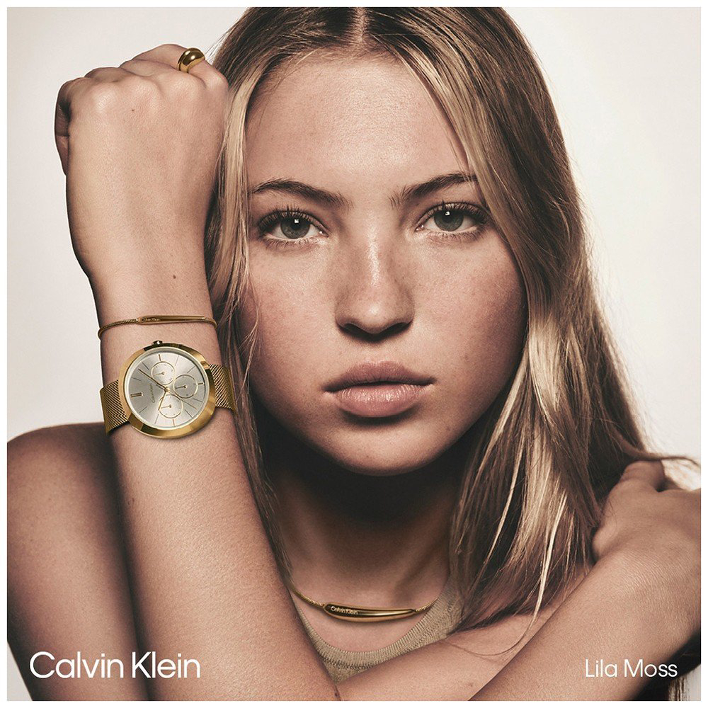 CALVIN KLEIN Shape Γυναικειο Ρολόι Επιχρυσωμένο Ανοξείδωτο Ατσάλι μπρασελέ 25200339