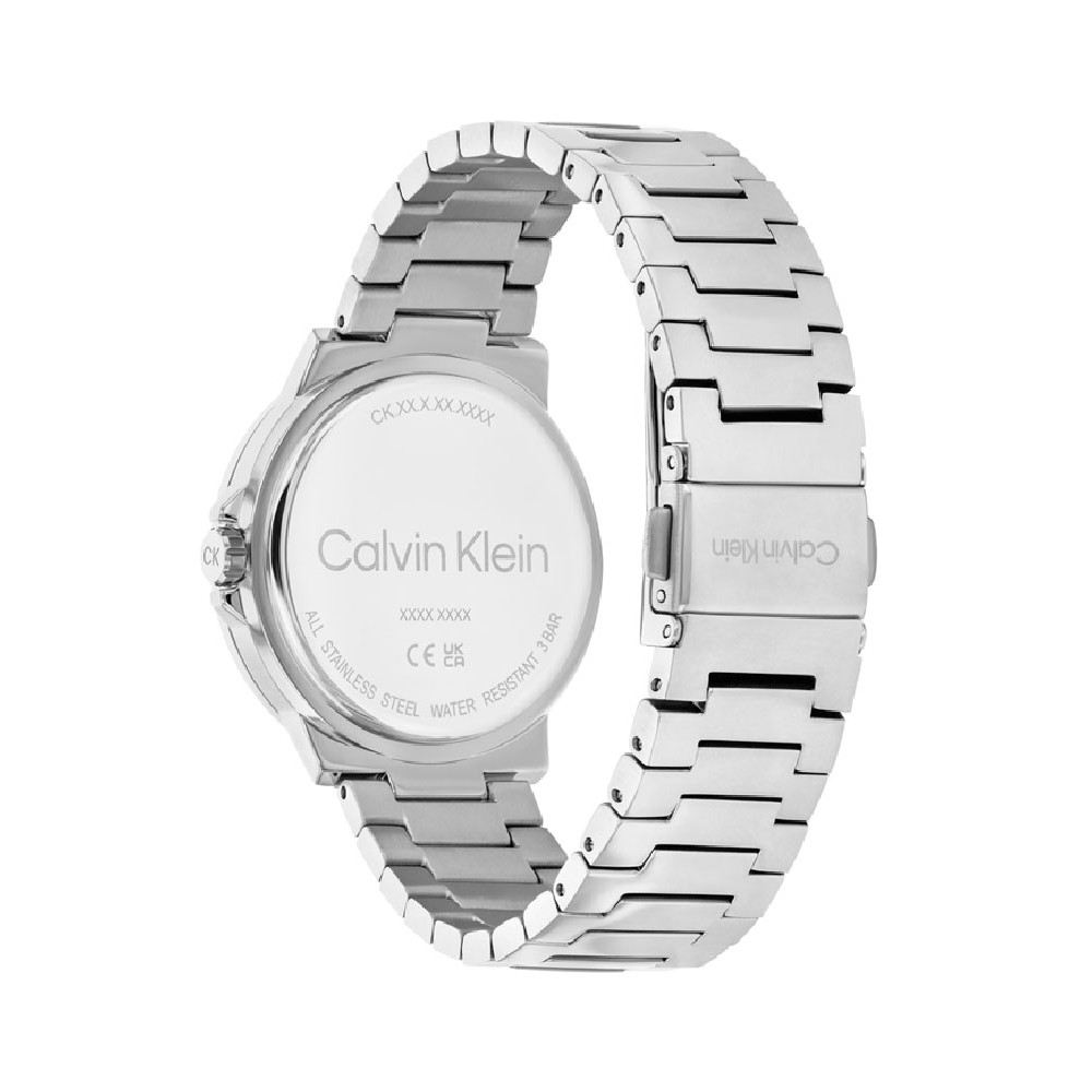 CALVIN KLEIN Ρολόι Vinacious Γυναικείο Aσημί Ανοξείδωτο Ατσάλι 25100022