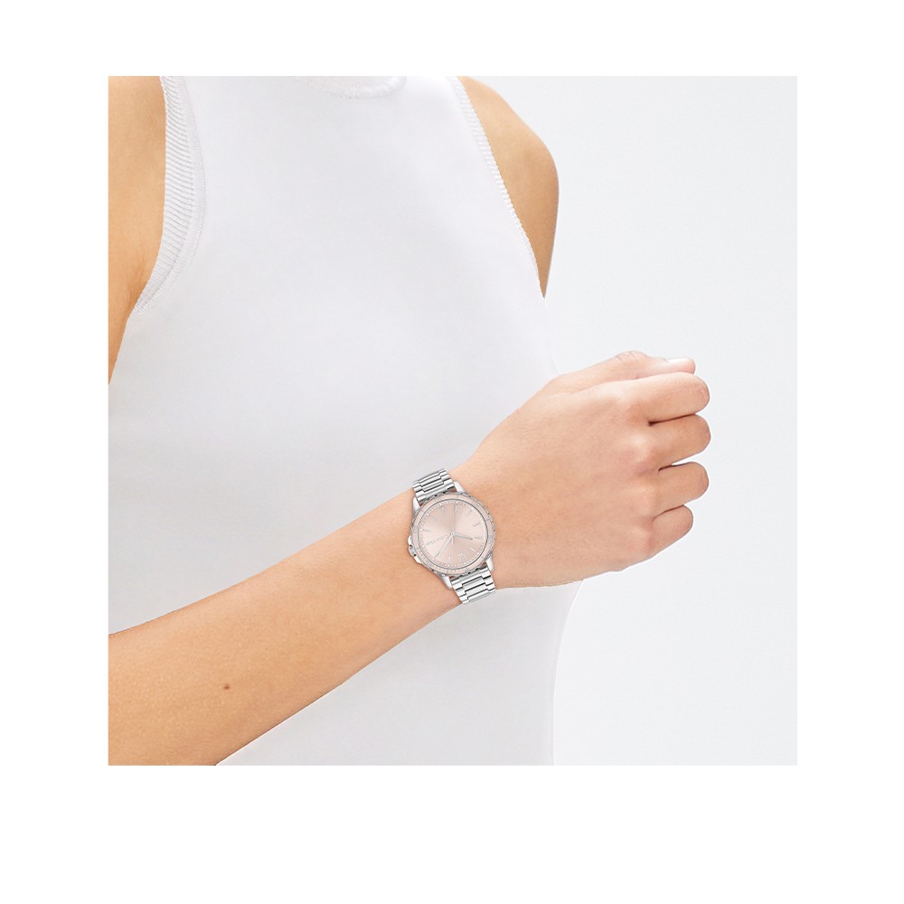 CALVIN KLEIN Ρολόι lIVELY Ασημί Ανοξείδωτο Ατσάλι 25200096