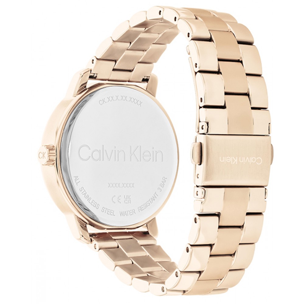 CALVIN KLEIN Shimer Ρολόι Ροζ Επιχρυσωμένο Ανοξείδωτο Ατσάλι 25200178