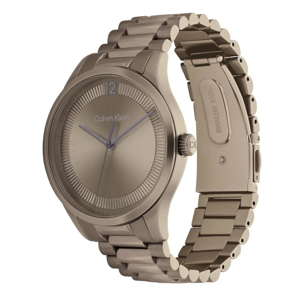 CALVIN KLEIN Ρολόι Iconic Καφέ Ανοξείδωτο Ατσάλι 25200228