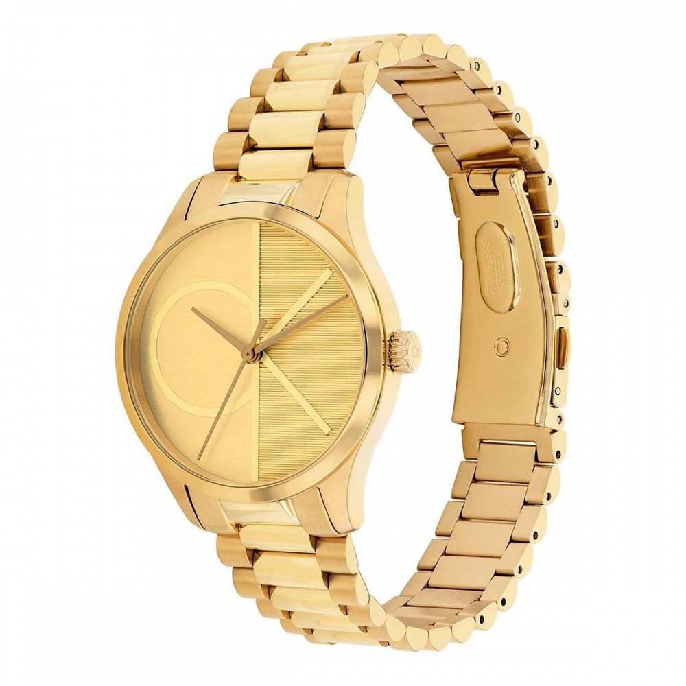 CALVIN KLEIN Ρολόι Iconic Επιχρυσωμένο Ανοξείδωτο Ατσάλι 25200346