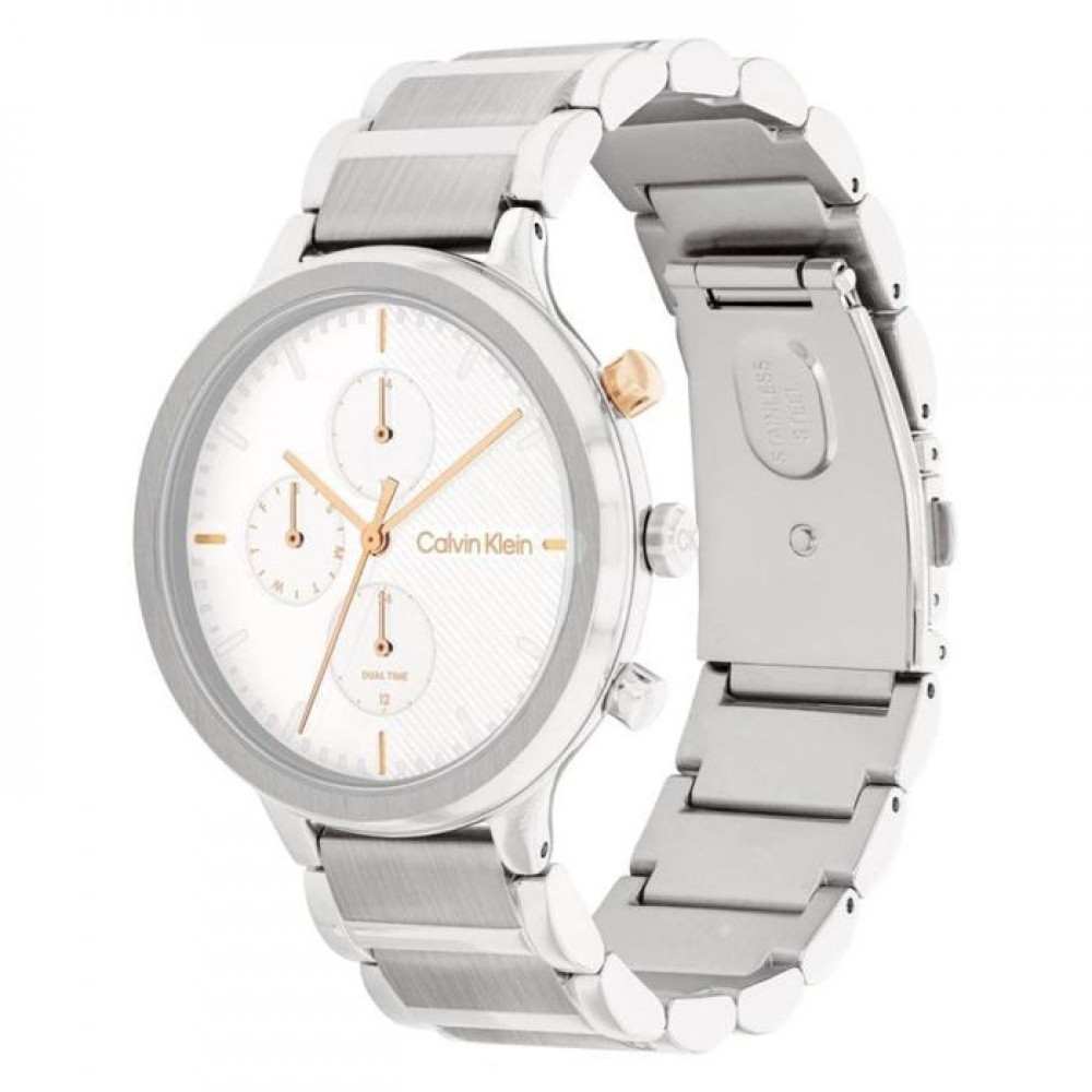 CALVIN KLEIN Ρολόι Energize Two tone Μπρασελέ Ανοξείδωτο Ατσάλι 25200238