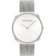 CALVIN KLEIN Ρολόι Sculpt Mesh Ασημί Ανοξείδωτο Ατσάλι 25200245