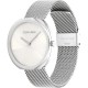 CALVIN KLEIN Ρολόι Sculpt Mesh Ασημί Ανοξείδωτο Ατσάλι 25200245