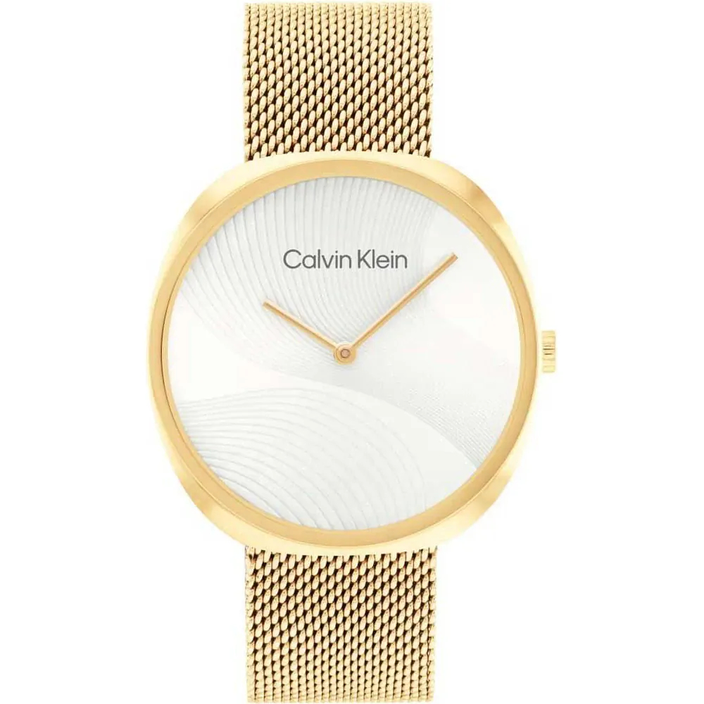 CALVIN KLEIN Ρολόι Sculpt Mesh Επιχρυσωμένο Ανοξείδωτο Ατσάλι 25200246