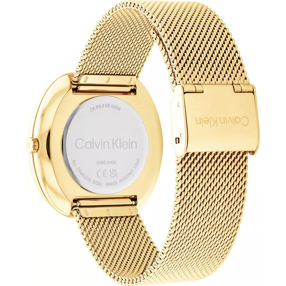 CALVIN KLEIN Ρολόι Sculpt Mesh Επιχρυσωμένο Ανοξείδωτο Ατσάλι 25200246