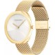 CALVIN KLEIN Ρολόι Sculpt Mesh Επιχρυσωμένο Ανοξείδωτο Ατσάλι 25200246