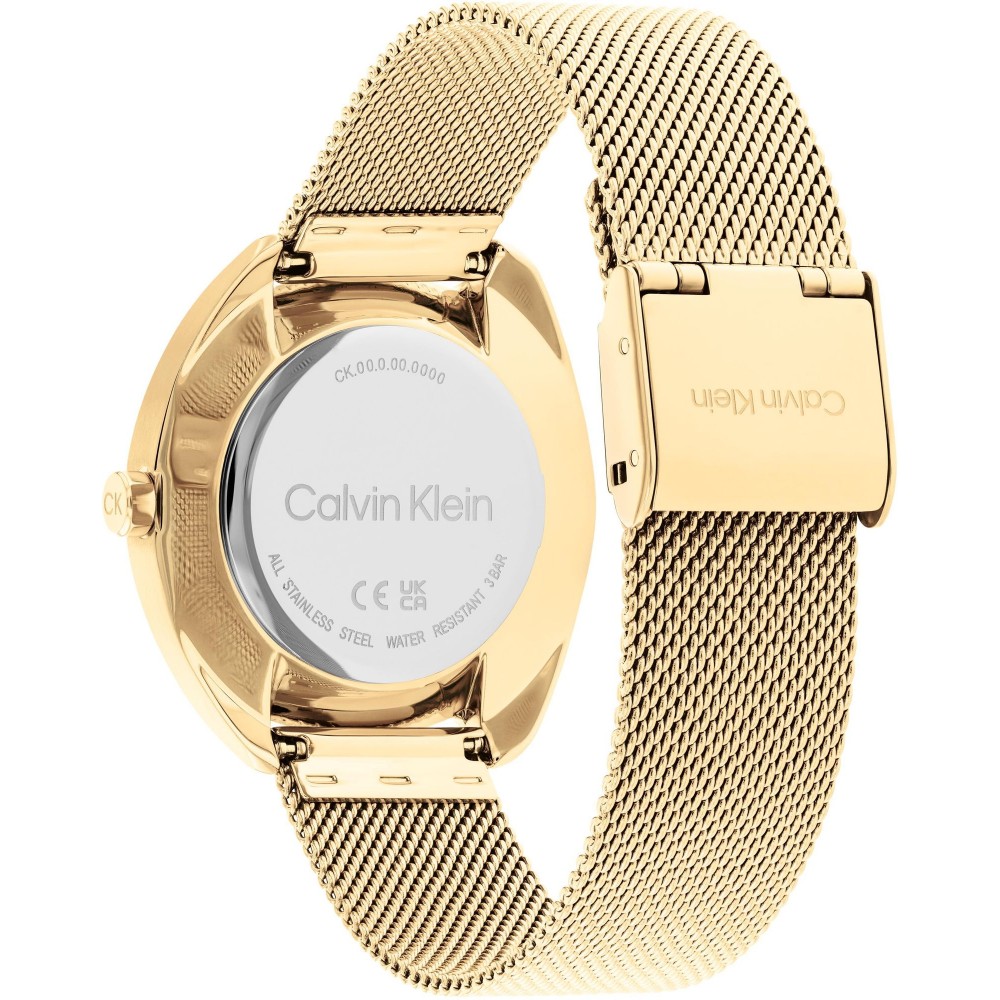 CALVIN KLEIN Adorn Γυναικειο Ρολόι Επιχρυσωμένο Ανοξείδωτο Ατσάλι μπρασελέ 25200271
