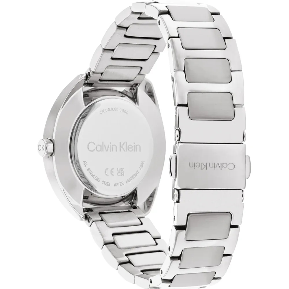 CALVIN KLEIN Adorn Γυναικειο Ρολόι Ασημί Ανοξείδωτο Ατσάλι μπρασελέ 25200275