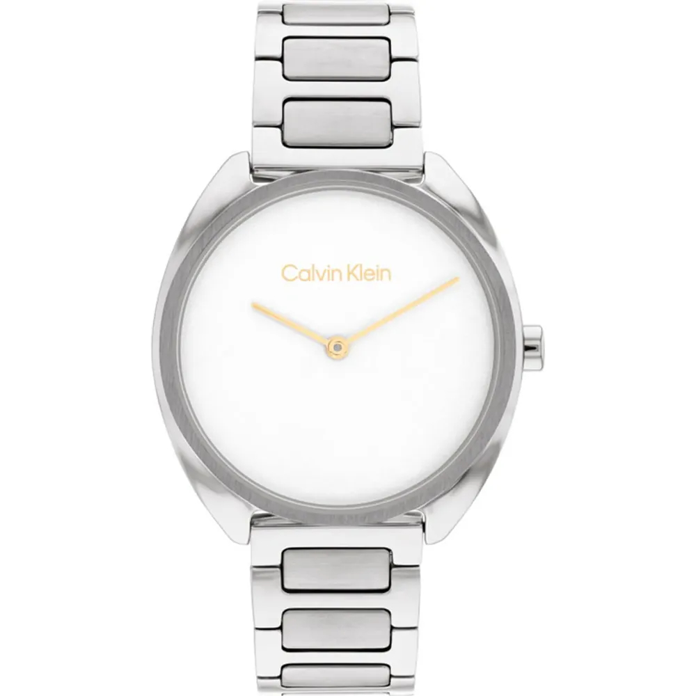 CALVIN KLEIN Adorn Γυναικειο Ρολόι Ασημί Ανοξείδωτο Ατσάλι μπρασελέ 25200275