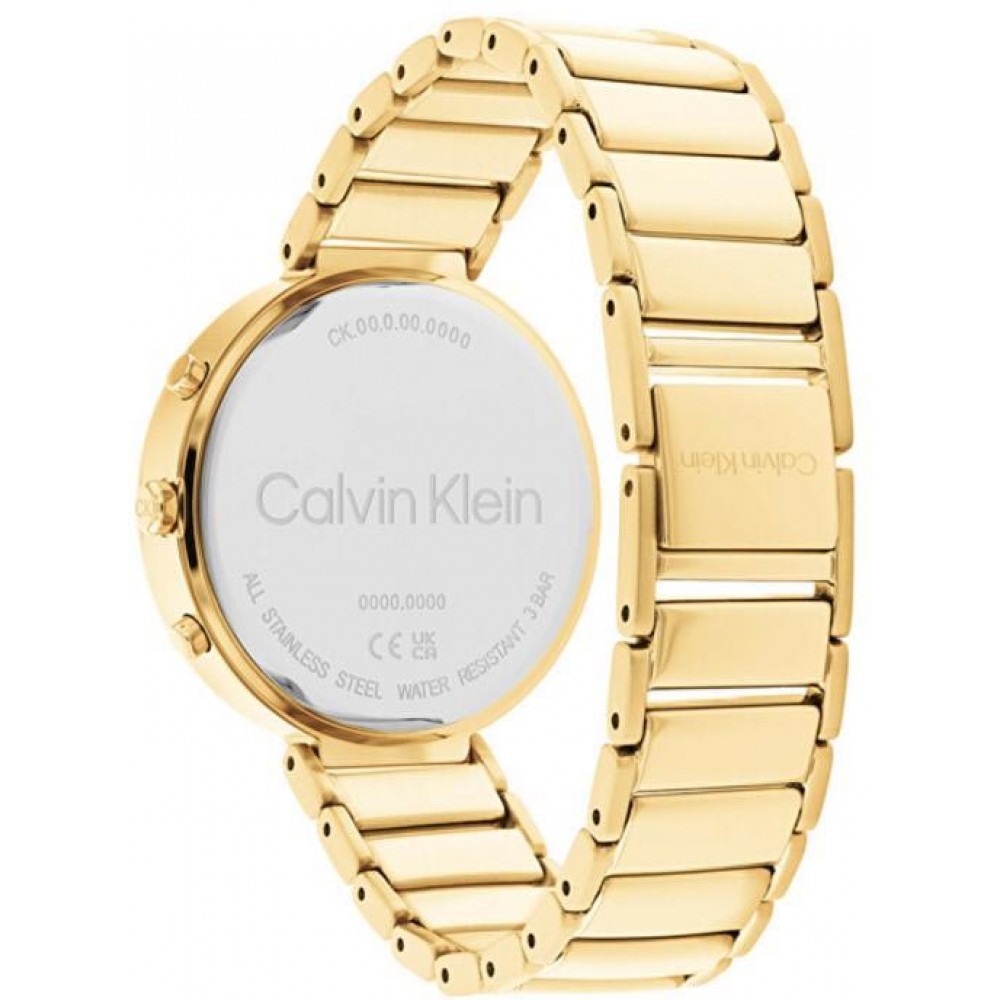 CALVIN KLEIN Ρολόι Minimalistic Επιχρυσωμένο Μπρασελέ Ανοξείδωτο Ατσάλι 25200284