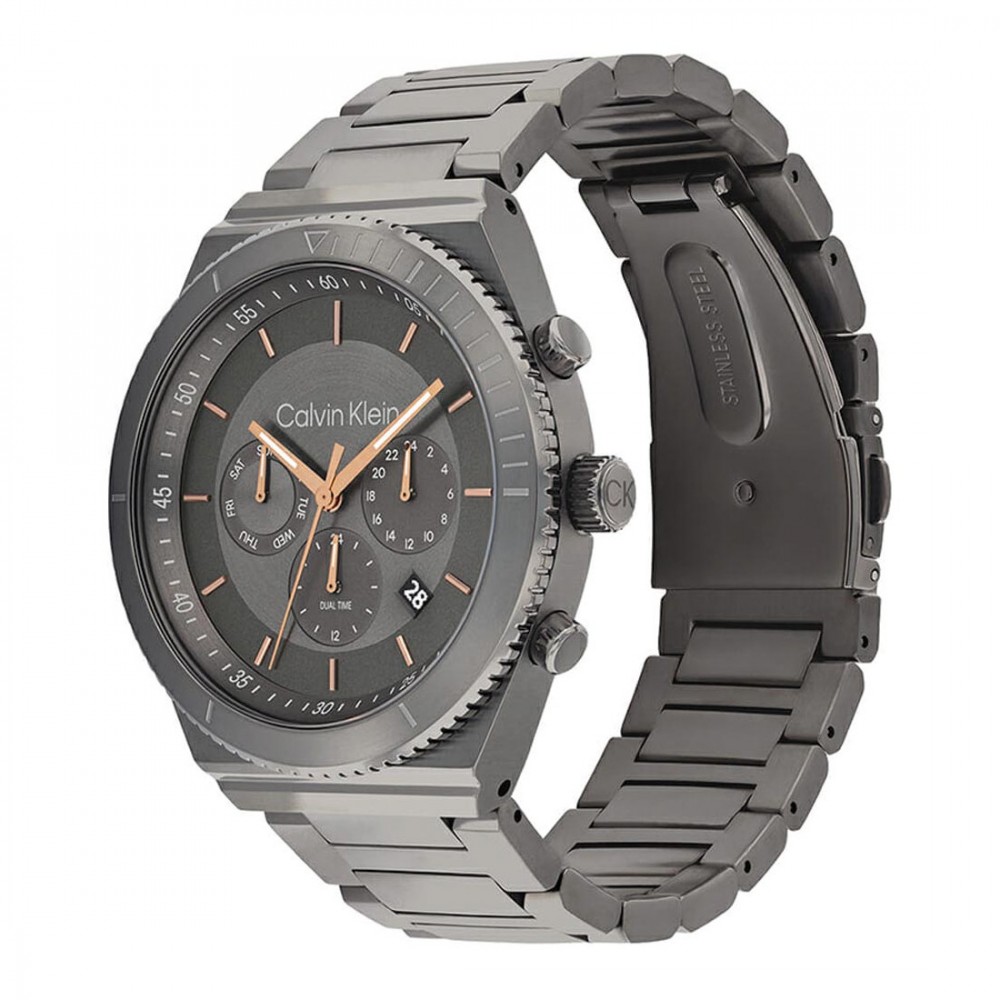 CALVIN KLEIN Montre Ρολόι Γκρι Ανοξείδωτο Ατσάλι 25200304
