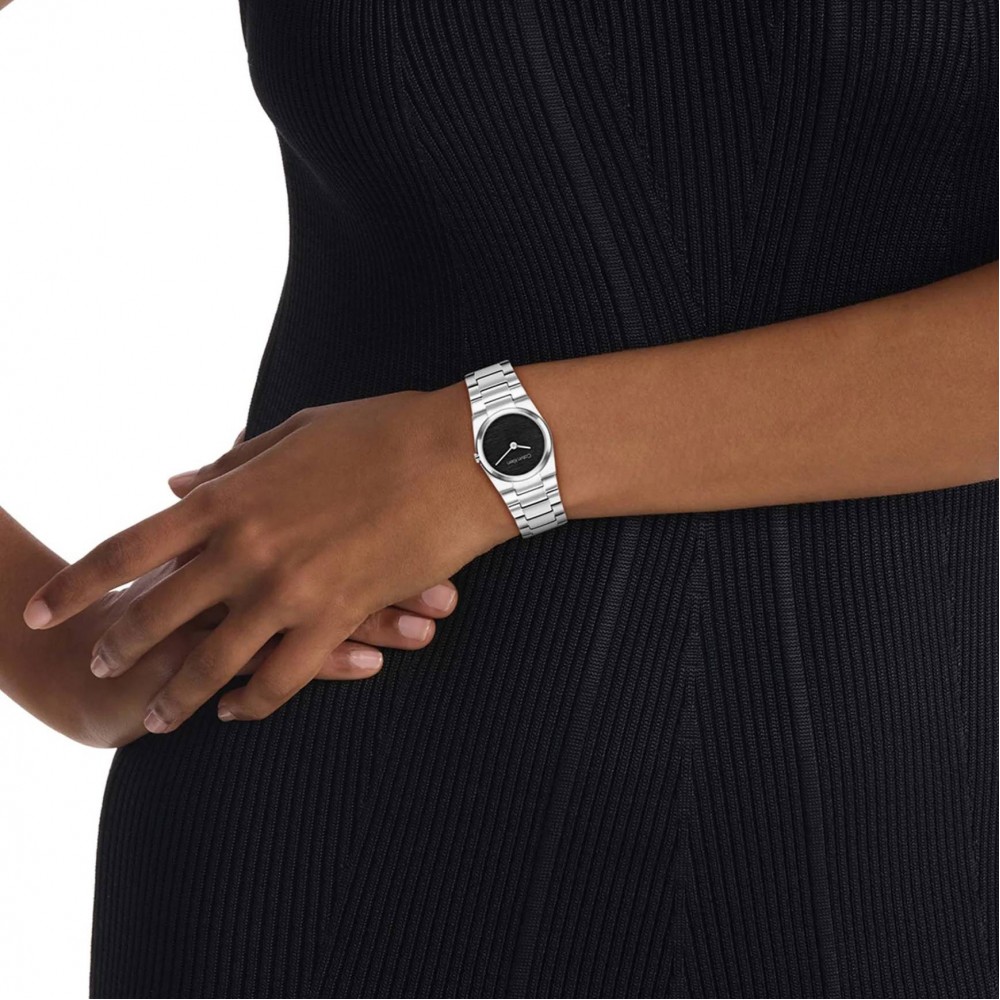 CALVIN KLEIN Ρολόι Unite Ασημί Ανοξείδωτο Ατσάλι μπρασελέ 25100121 