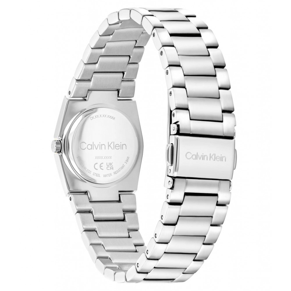 CALVIN KLEIN Ρολόι Unite Ασημί Ανοξείδωτο Ατσάλι μπρασελέ 25100121 