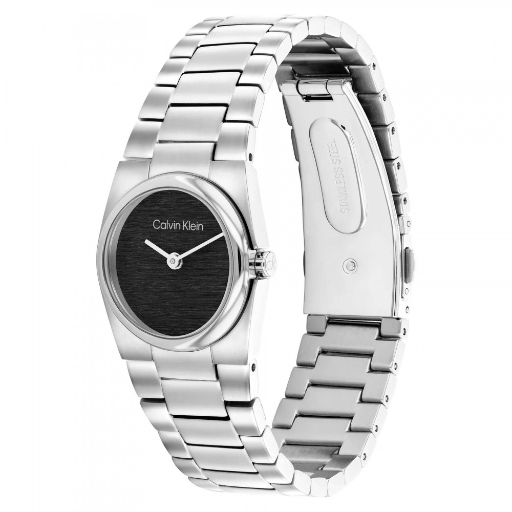 CALVIN KLEIN Ρολόι Unite Ασημί Ανοξείδωτο Ατσάλι μπρασελέ 25100121 