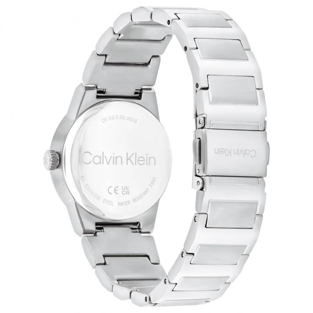 CALVIN KLEIN Ρολόι Linear Elegance Ασημί Ανοξείδωτο Ατσάλι 25100080
