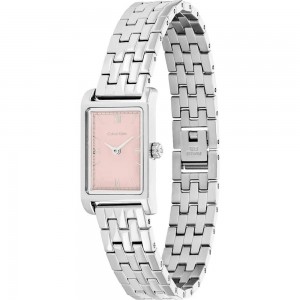 CALVIN KLEIN Ρολόι Light Ασημί Ανοξείδωτο Ατσάλι 25100197 