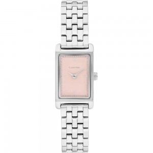 CALVIN KLEIN Ρολόι Light Ασημί Ανοξείδωτο Ατσάλι 25100197 
