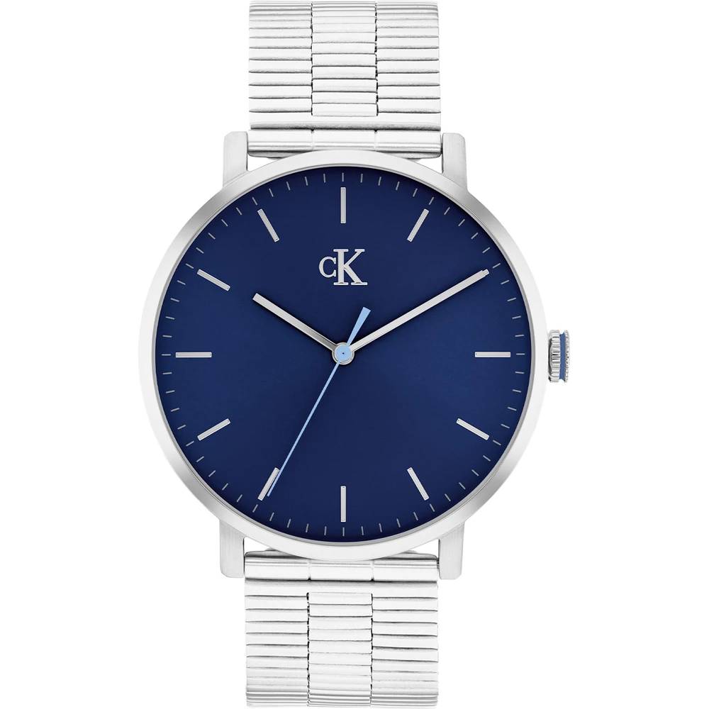 CALVIN KLEIN Real Ρολόι Ασημί Ανοξείδωτο Ατσάλι 25200548 