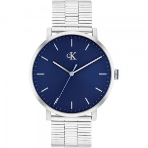 CALVIN KLEIN Real Ρολόι Ασημί Ανοξείδωτο Ατσάλι 25200548 