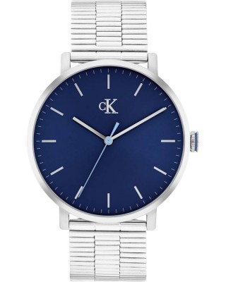 CALVIN KLEIN Real Ρολόι Ασημί Ανοξείδωτο Ατσάλι 25200548 