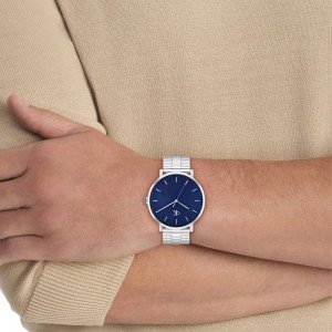 CALVIN KLEIN Real Ρολόι Ασημί Ανοξείδωτο Ατσάλι 25200548 