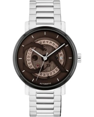 CALVIN KLEIN Ρολόι Iconic Auto Ασημί Ανοξείδωτο Ατσάλι 25300018 