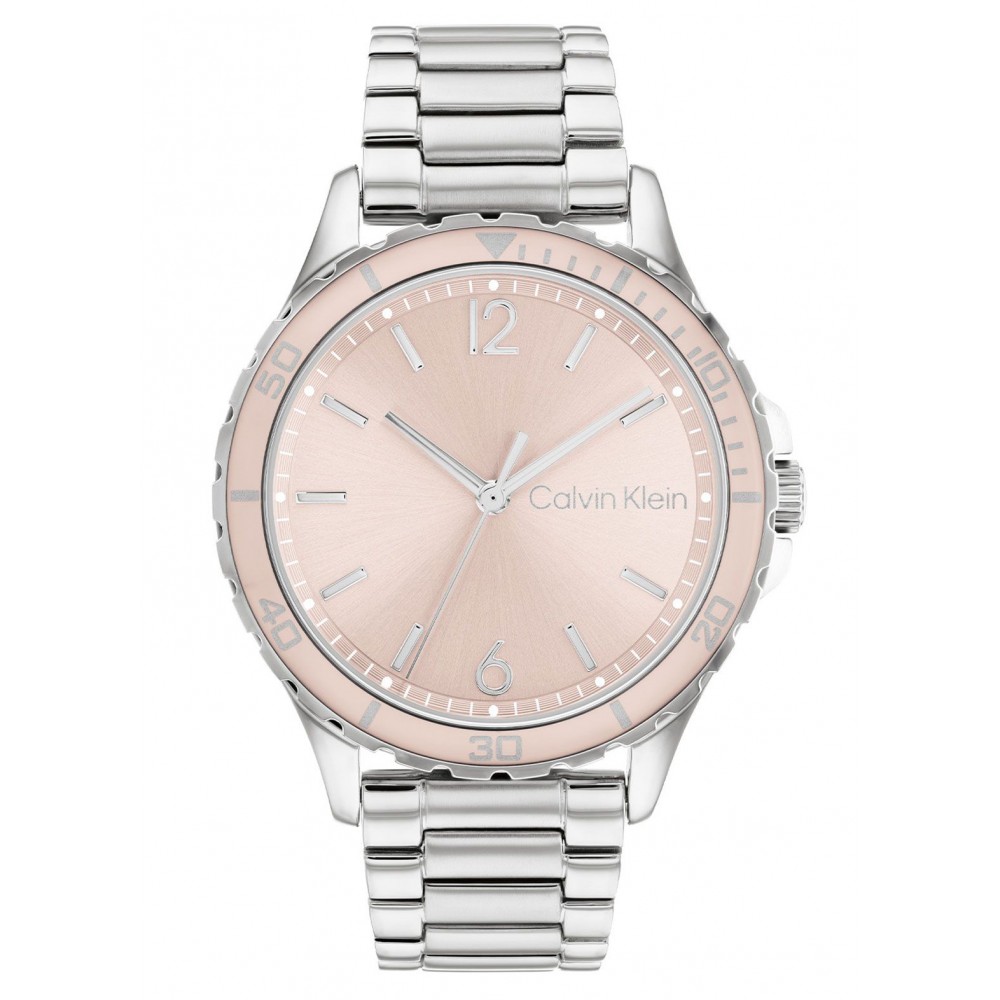 CALVIN KLEIN Ρολόι lIVELY Ασημί Ανοξείδωτο Ατσάλι 25200096