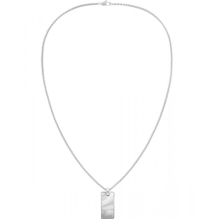 CALVIN KLEIN Ανδρικό Κολιέ Ασημί Ανοξείδωτο Ατσάλι 35100033 