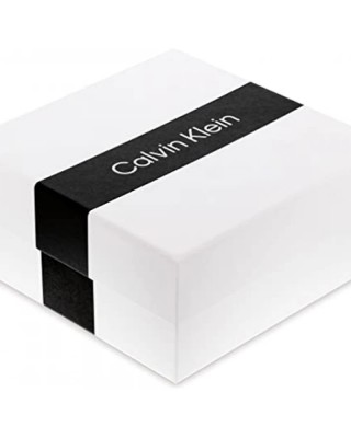 CALVIN KLEIN Ανδρικό Κολιέ Αλυσίδα Contoured Ασημί Ανοξείδωτο Ατσάλι 35100092