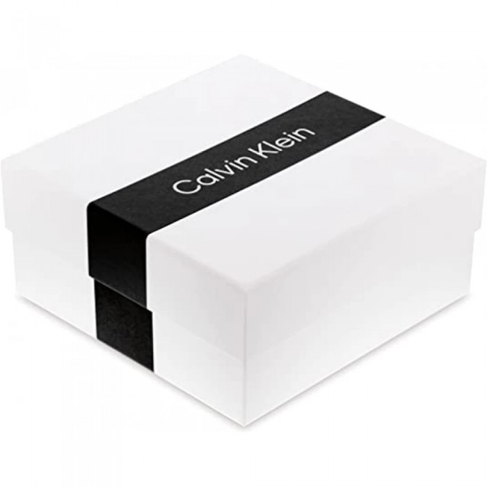 CALVIN KLEIN Ανδρικό Κολιέ Αλυσίδα Contoured Ασημί Ανοξείδωτο Ατσάλι 35100092