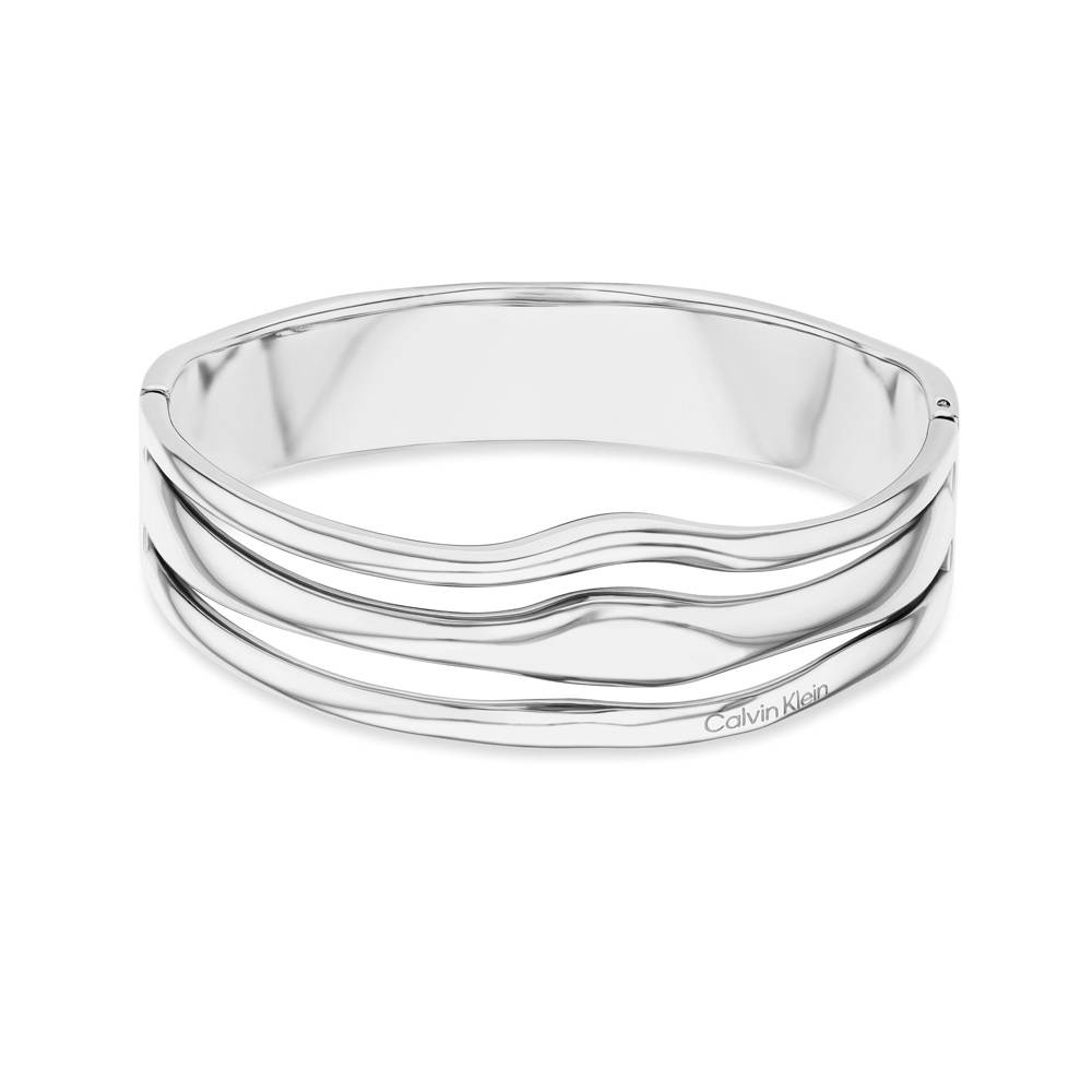 CALVIN KLEIN Βραχιόλι Wavy Ασημί Ανοξείδωτο Ατσάλι 35000718