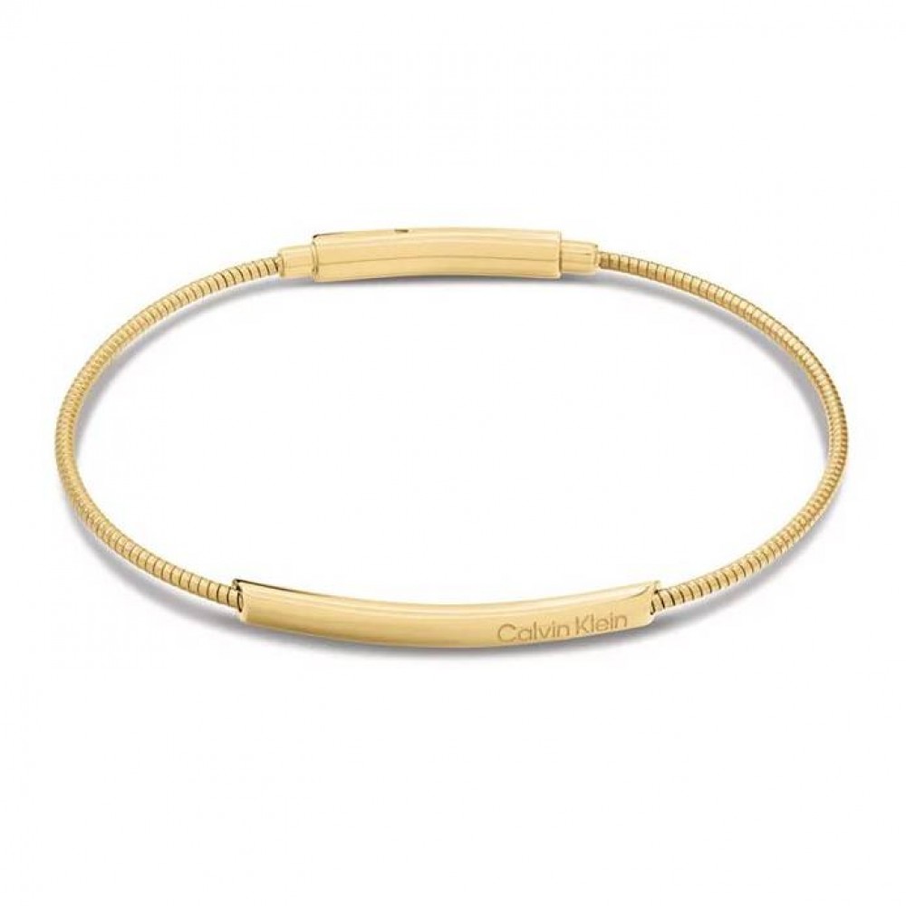 CALVIN KLEIN Βραχιόλι Βέργα Χρυσό Ανοξείδωτο Ατσάλι 35000985 CALVIN KLEIN Βραχιόλι Βέργα Χρυσό Ανοξείδωτο Ατσάλι 35000985