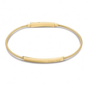 CALVIN KLEIN Βραχιόλι Βέργα Χρυσό Ανοξείδωτο Ατσάλι 35000985