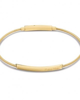 CALVIN KLEIN Βραχιόλι Βέργα Χρυσό Ανοξείδωτο Ατσάλι 35000985