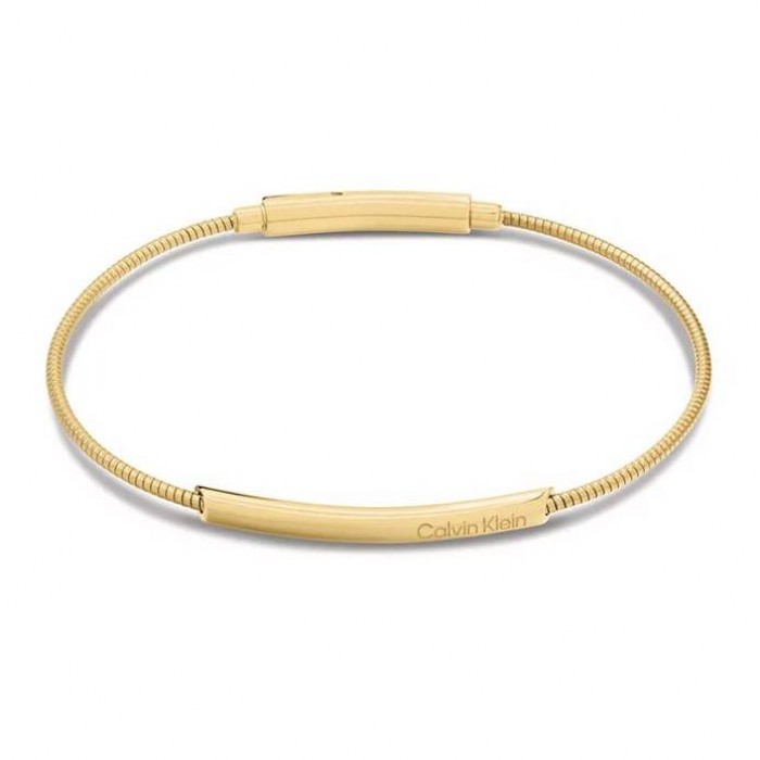 CALVIN KLEIN Βραχιόλι Βέργα Χρυσό Ανοξείδωτο Ατσάλι 35000985