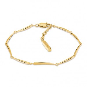 CALVIN KLEIN Βραχιόλι Elongated Χρύσο Ανοξείδωτο Ατσάλι 35000997
