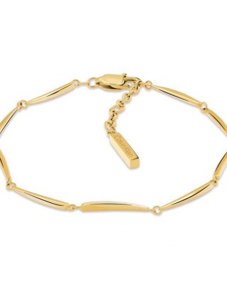 CALVIN KLEIN Βραχιόλι Elongated Χρύσο Ανοξείδωτο Ατσάλι 35000997