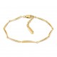 CALVIN KLEIN Βραχιόλι Elongated Χρύσο Ανοξείδωτο Ατσάλι 35000997