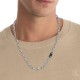 CALVIN KLEIN Sculpted Links Ανδρικό Κολιέ Αλυσίδα Ασημί Ανοξείδωτο Ατσάλι 35100067