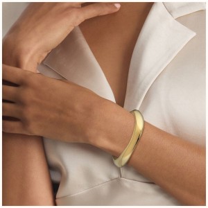 CALVIN KLEIN Βραχιόλι Sculpted Χρυσό Ανοξείδωτο Ατσάλι 35000818