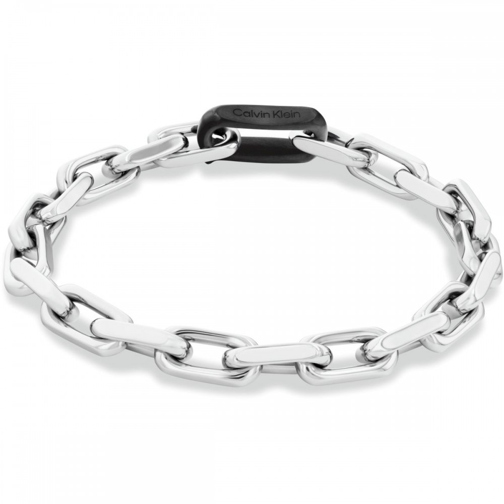 CALVIN KLEIN Ανδρικό Βραχιόλι Aspire Ασημί Ανοξείδωτο Ατσάλι 35100068
