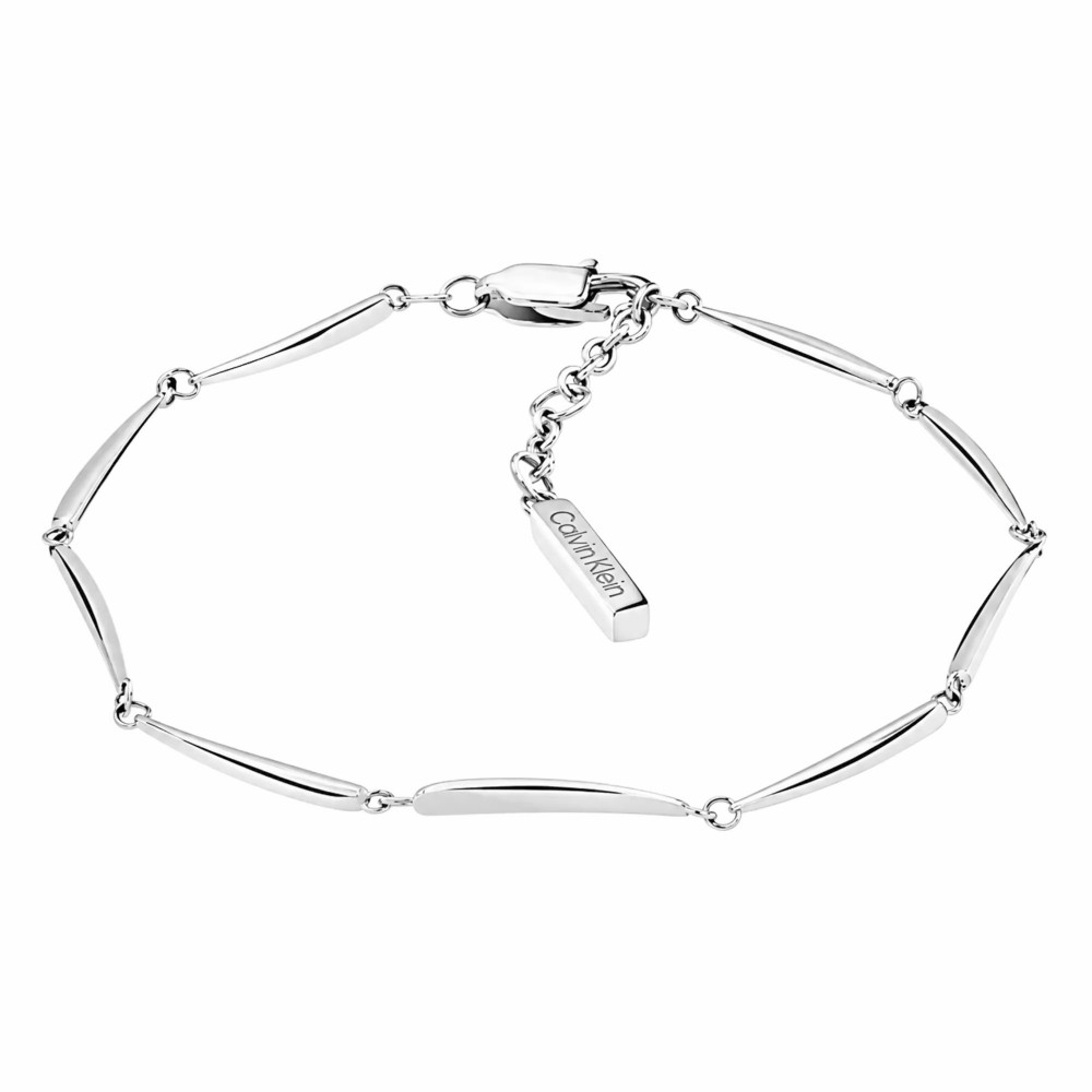 CALVIN KLEIN Βραχιόλι Elongated Ασημί Ανοξείδωτο Ατσάλι 35000996