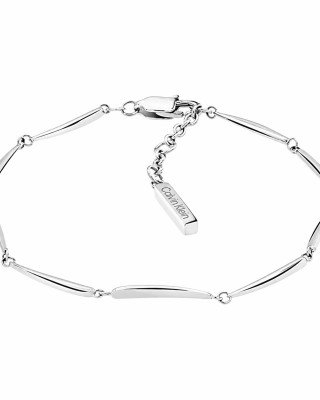 CALVIN KLEIN Βραχιόλι Elongated Ασημί Ανοξείδωτο Ατσάλι 35000996