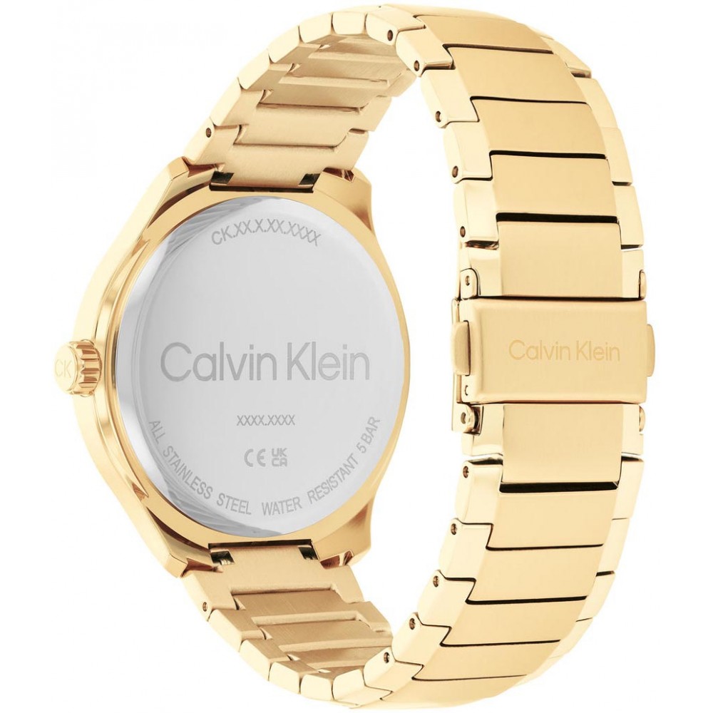 CALVIN KLEIN Ρολόι Define Χρυσό Ανοξείδωτο Ατσάλι 25200349